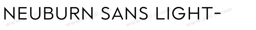 Neuburn Sans Light字体转换